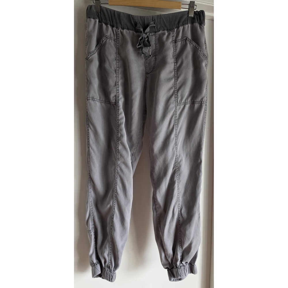 HEI Joggers Women M Grey Lyocell Casual Sweatpants Athleisure Tapered